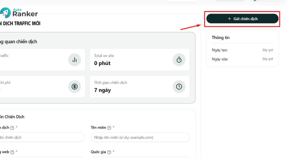 Kiểm tra & bắt đầu gửi chiến dịch