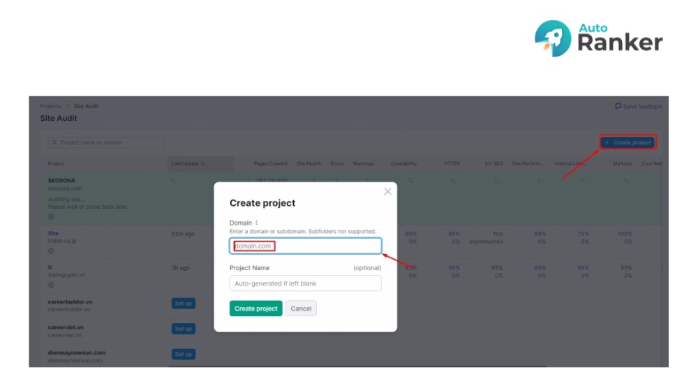 Sử dụng Semrush phát hiện link lỗi
