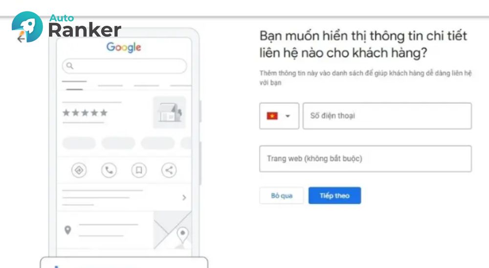 Thêm thông tin liên hệ
