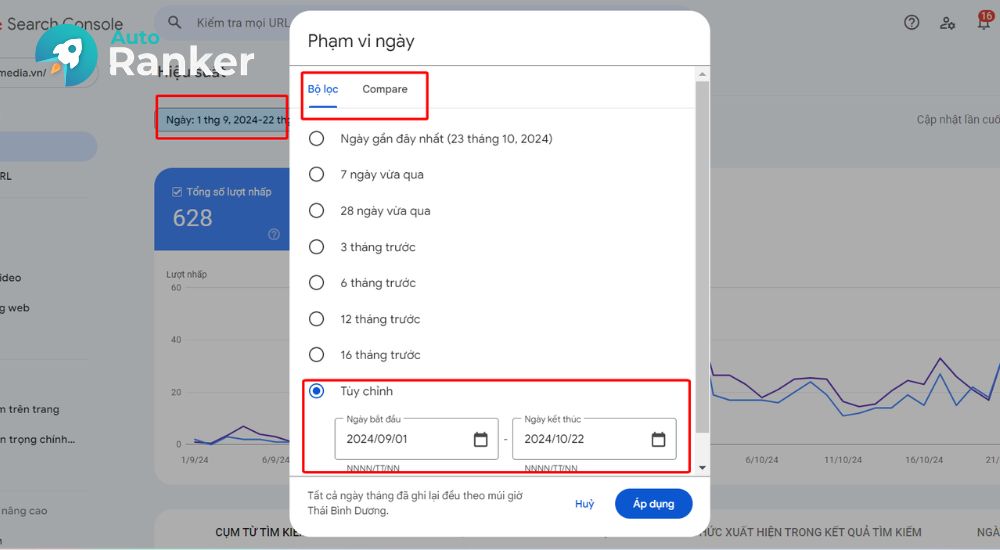 Phân tích Google Search Console