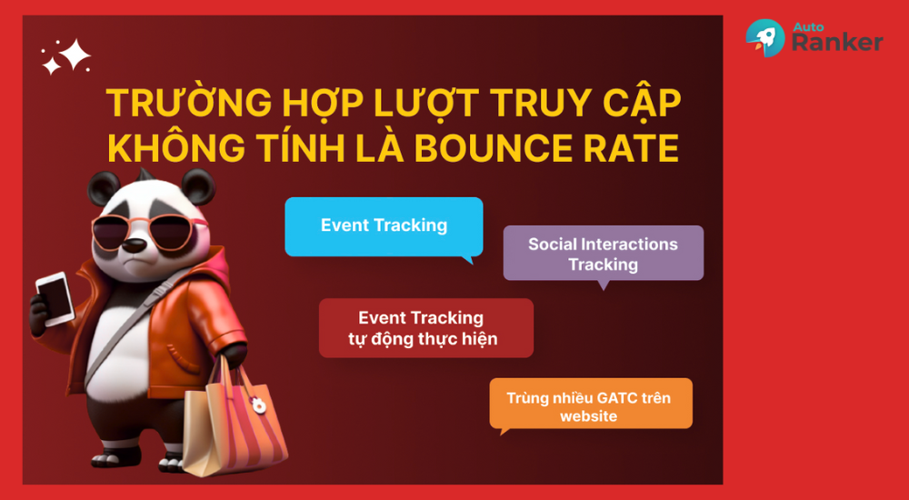 Những trường hợp không tính Bounce Rate