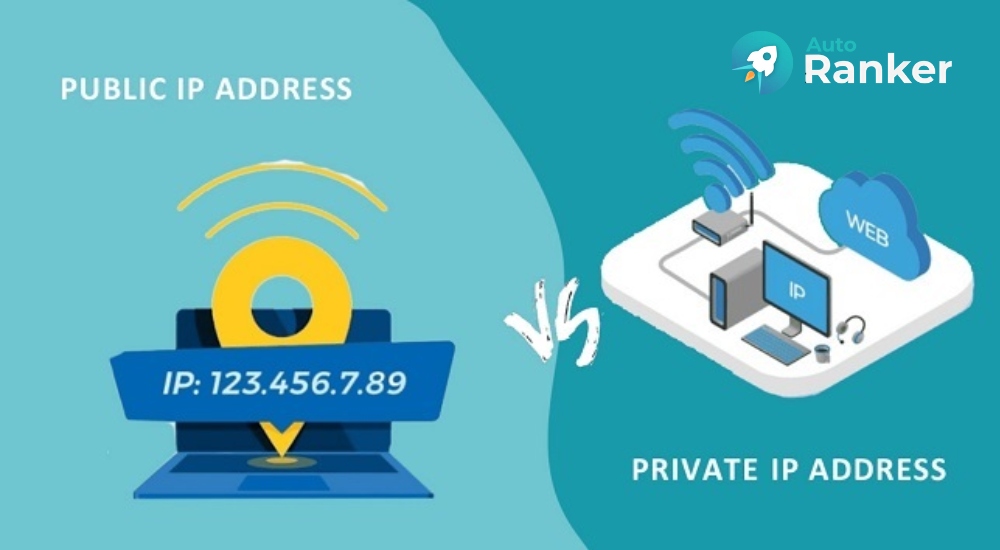 IP riêng dùng trong mạng nội bộ, IP công cộng kết nối Internet