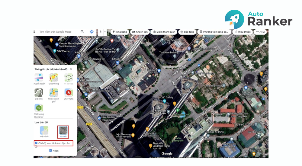 xem tình trạng giao thông Google Maps