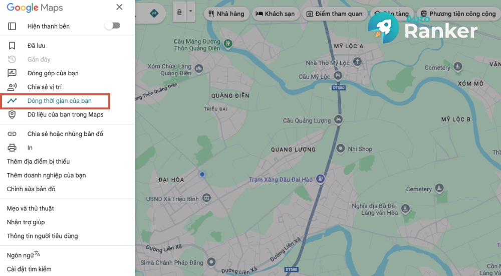 tính năng Timeline Maps là gì