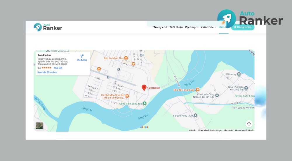 yếu tố xếp hạng Google Maps